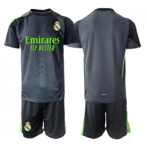 Real Madrid Maalivahti Kolmaspaita Lapsille 2025-26 Lyhythihainen (+ shortsit)